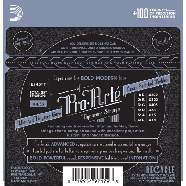 D'Addario EJ45TT, Normal Tension